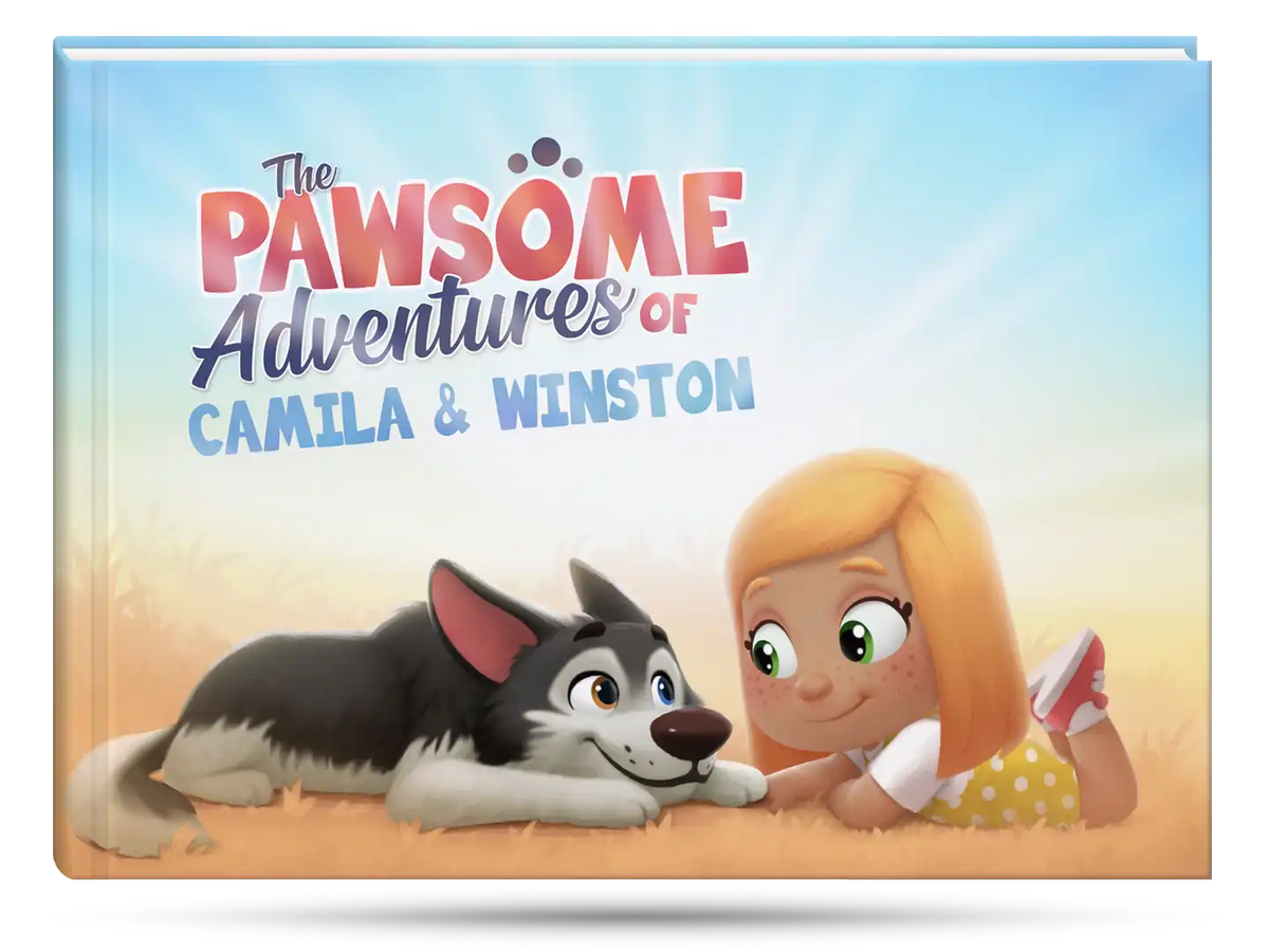 Personalized book about the adventures of a child and his pet.
