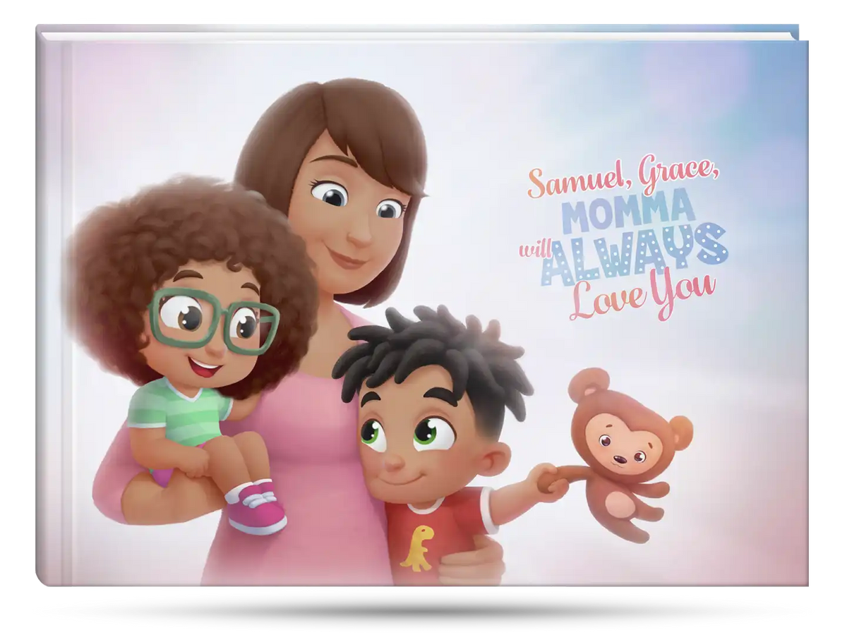 The cover of our bestselling book for moms and their two kids which is the best gift for anniversary.