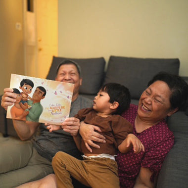 The best gift for grandma and grandpa for Mother or Father's Day, a personalized book about them and their grandkids.